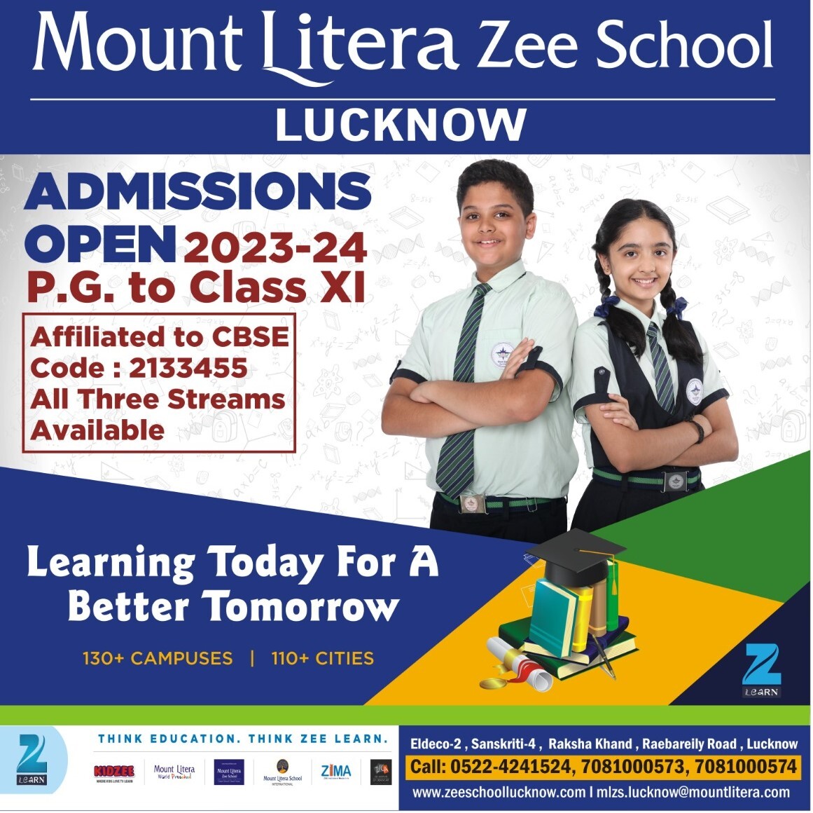 Mount Litera Zee School Best School In Lucknow